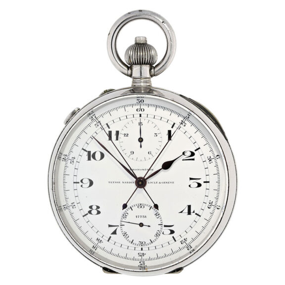 Swiss rare steel split seconds Deck Chronometer Circa 1940
