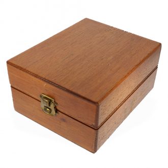 Swiss silver chronometer deck watch in mahogany box Circa 1942