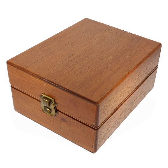 Swiss silver chronometer deck watch in mahogany box Circa 1942 Swiss silver chronometer deck watch in mahogany box Circa 1942
