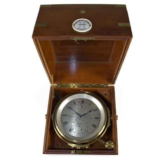 Fine English chronometer with eight day movement Circa 1920
