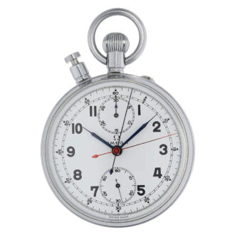 Swiss chromed Olympic split seconds chronograph Circa 1961
