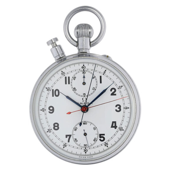 Swiss chromed Olympic split seconds chronograph Circa 1961