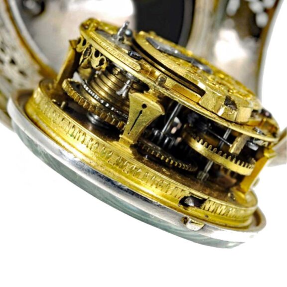 Heavy French open faced oignon pocket watch Circa 1700 Heavy French open faced oignon pocket watch Circa 1700