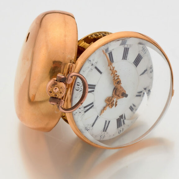 Dutch verge pocket watch in 22k gold pair cases Circa 1763 Dutch verge pocket watch in 22k gold pair cases Circa 1763