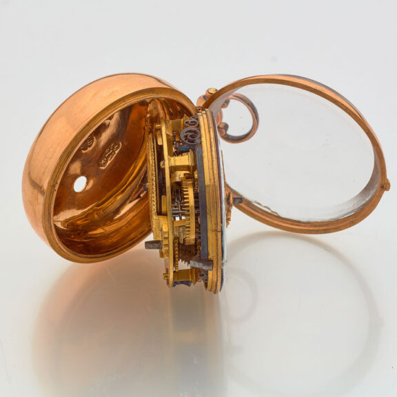 Dutch verge pocket watch in 22k gold pair cases Circa 1763 Dutch verge pocket watch in 22k gold pair cases Circa 1763