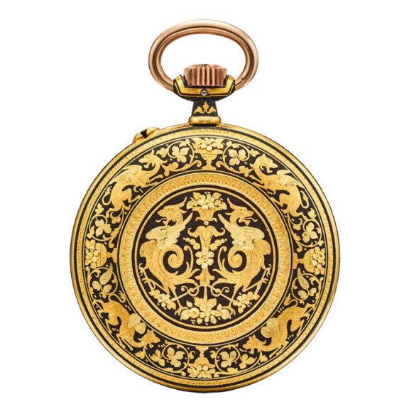 Swiss gold decorative neo-renaissance décor watch Circa 1895 Swiss gold decorative neo-renaissance décor watch Circa 1895