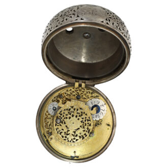 English silver carriage clock with transport box Circa 1700