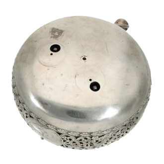 English silver carriage clock with transport box Circa 1700