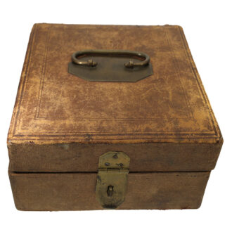 English silver carriage clock with transport box Circa 1700