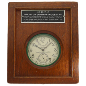 American marine chronometer from WWII with power reserve indicator Circa 1942