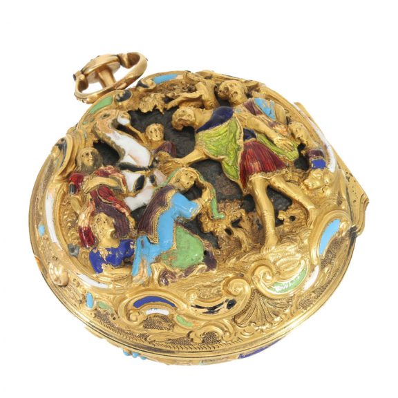 French gold and enamel verge for the Chinese market Circa 1790