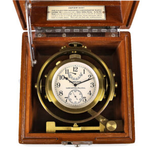 American marine chronometer from WWII with power reserve indicator Circa 1943