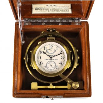 American marine chronometer from WWII with power reserve indicator Circa 1943