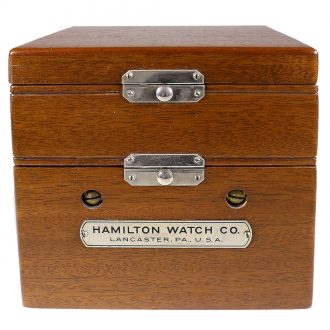American marine chronometer from WWII with power reserve indicator Circa 1943