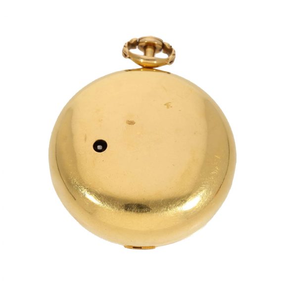 English 18 carat gold and enamel cylinder watch England 1774 English 18 carat gold and enamel cylinder watch England 1774