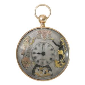 French gold repeating Jacquemart automaton Circa 1800