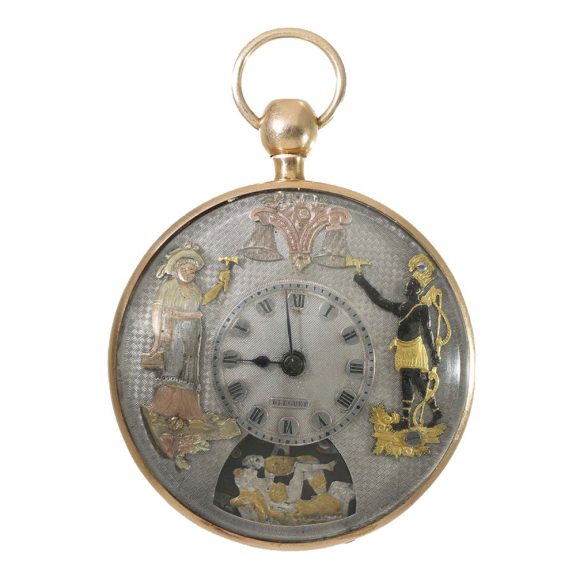 French gold repeating Jacquemart automaton Circa 1800
