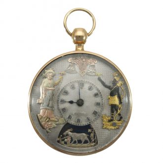 French gold repeating Jacquemart automaton Circa 1800