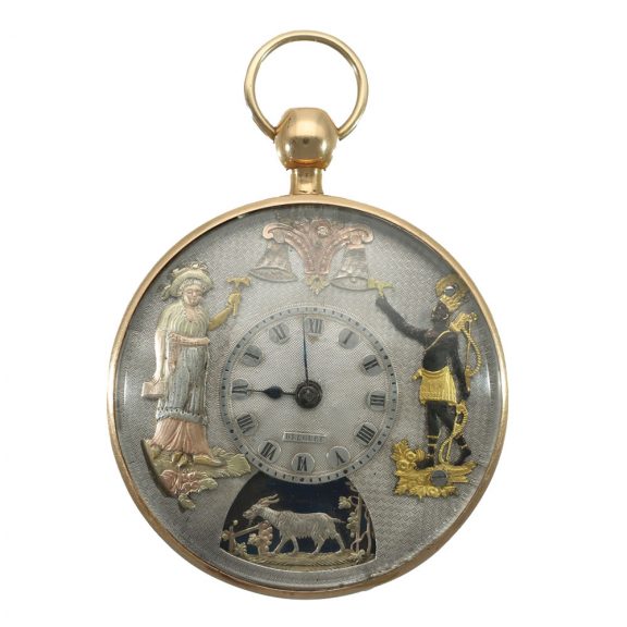 French gold repeating Jacquemart automaton Circa 1800 French gold repeating Jacquemart automaton Circa 1800