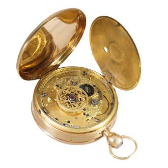 French gold repeating Jacquemart automaton Circa 1800