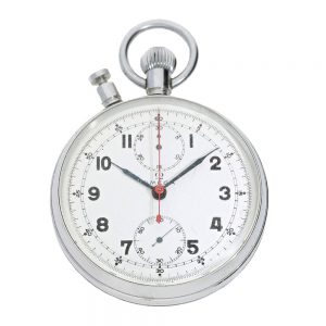 Swiss chromed open faced lever wristwatch Circa 1960