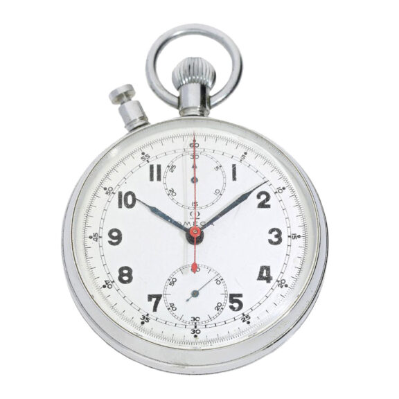 Swiss chromed open faced lever wristwatch Circa 1960