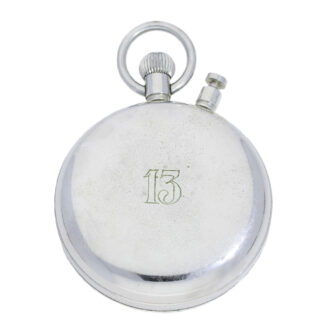 Swiss chromed open faced lever wristwatch Circa 1960