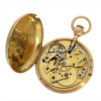 A very fine and rare movement after Breguet with a cylinder escapement, temperature compensation and early shock protection A very fine and rare movement after Breguet with a cylinder escapement, temperature compensation and early shock protection