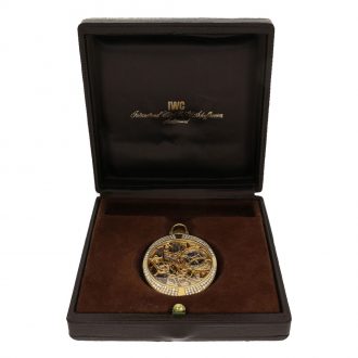 Swiss gold and diamond set skeletonized dress watch Circa 1990