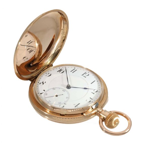 German 18K gold hunting cased quality 1A pocket watch Circa 1880 German 18K gold hunting cased quality 1A pocket watch Circa 1880