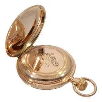 German 18K gold hunting cased quality 1A pocket watch Circa 1880