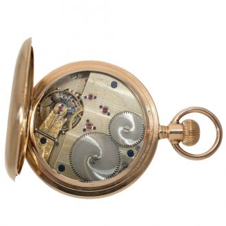 German 18K gold hunting cased quality 1A pocket watch Circa 1880