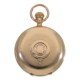 German 18K gold hunting cased quality 1A pocket watch Circa 1880