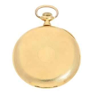 Swiss gold erotic open faced pocket watch Circa 1920
