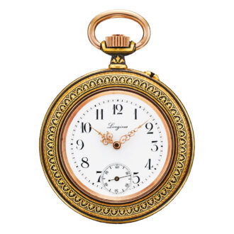 Swiss gold decorative neo renaissance décor watch Circa 1895
