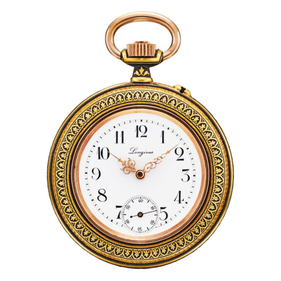 Swiss gold decorative neo renaissance décor watch Circa 1895
