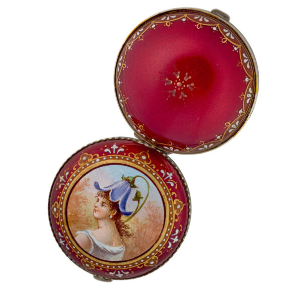 A French verge watch with an enamel Portrait Circa 1800 A French verge watch with an enamel Portrait Circa 1800