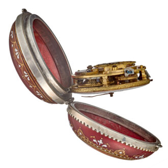 A French verge watch with an enamel Portrait Circa 1800