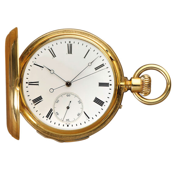 German heavy gold chronometer, minute repeating Circa 1870