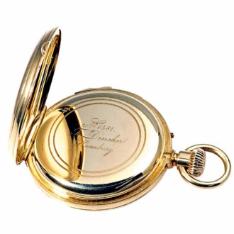 German heavy gold chronometer, minute repeating Circa 1870