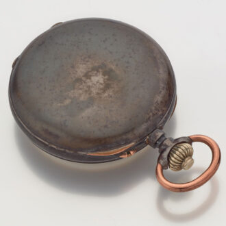 Extreme rare Swiss gunmetal chronograph lever watch Circa 1900