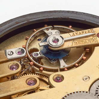Extreme rare Swiss gunmetal chronograph lever watch Circa 1900