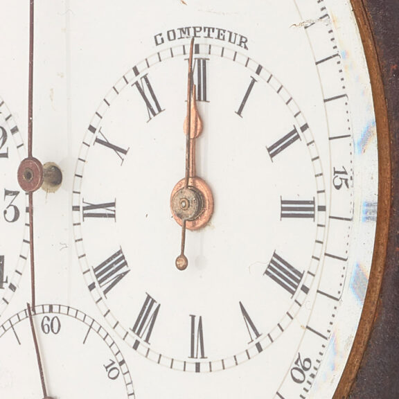 Extreme rare Swiss gunmetal chronograph lever watch Circa 1900 Extreme rare Swiss gunmetal chronograph lever watch Circa 1900