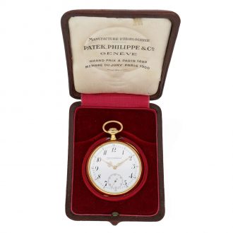 Swiss 18 carat gold and enamel high relief lever watch Circa 1907