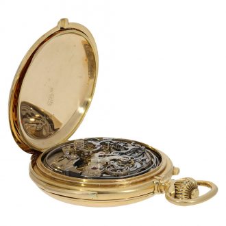 Swiss 18 carat gold complicated watch with nine complications Circa 1905