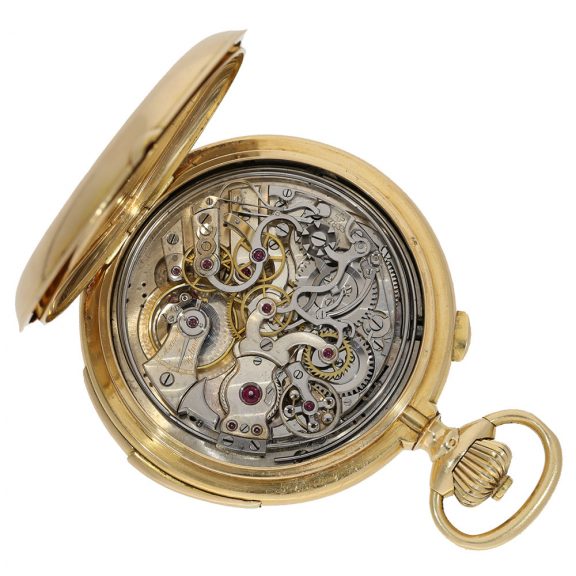 Swiss 18 carat gold complicated watch with nine complications Circa 1905 Swiss 18 carat gold complicated watch with nine complications Circa 1905