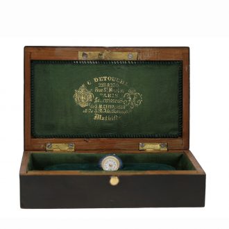 Swiss 18 carat gold and enamelled Boule de Genève Circa 1890