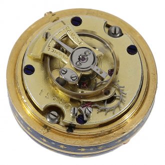 Swiss 18 carat gold and enamelled Boule de Genève Circa 1890