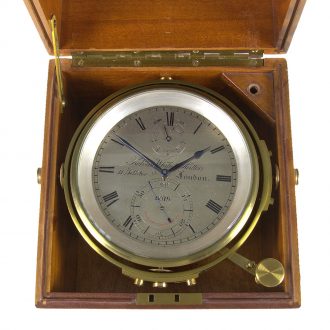 English deck chronometer with eight day movement Circa 1920