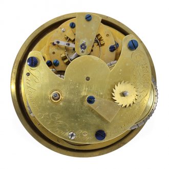 English brass marine deck chronometer eight day chronometer Circa 1820